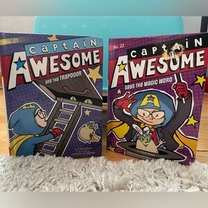 “Capt. Awesome & the Trapdoor”, & “Capt. Awesome & the Magic Word” by Stan Kirby